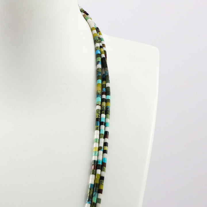 Multi-Stone Heishi Necklace