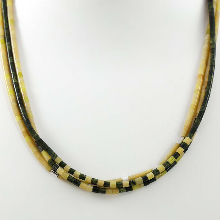 Serpentine Heishi Necklace