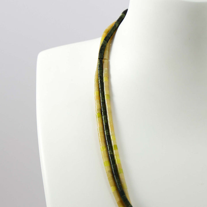 Serpentine Heishi Necklace