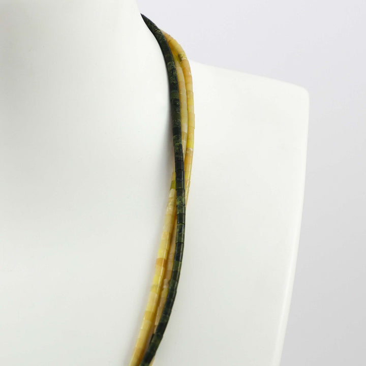 Serpentine Heishi Necklace