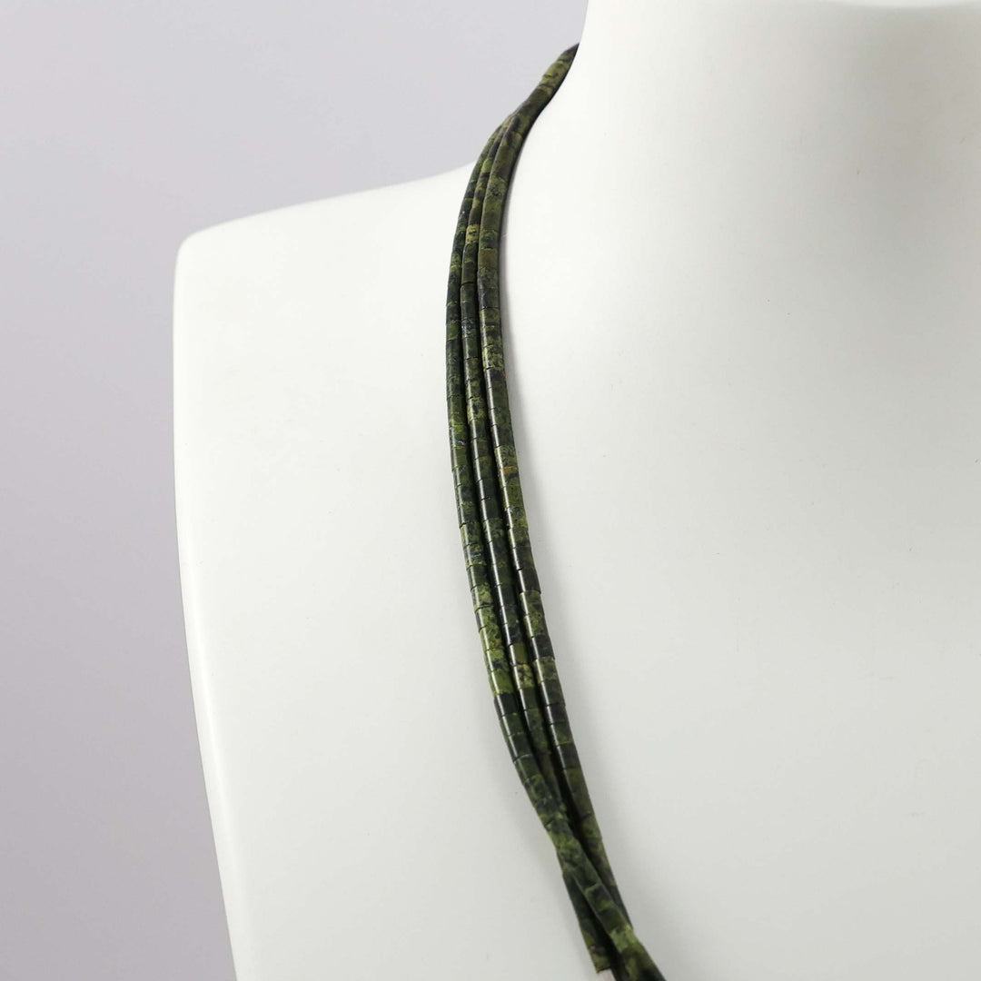 Serpentine Heishi Bead Necklace