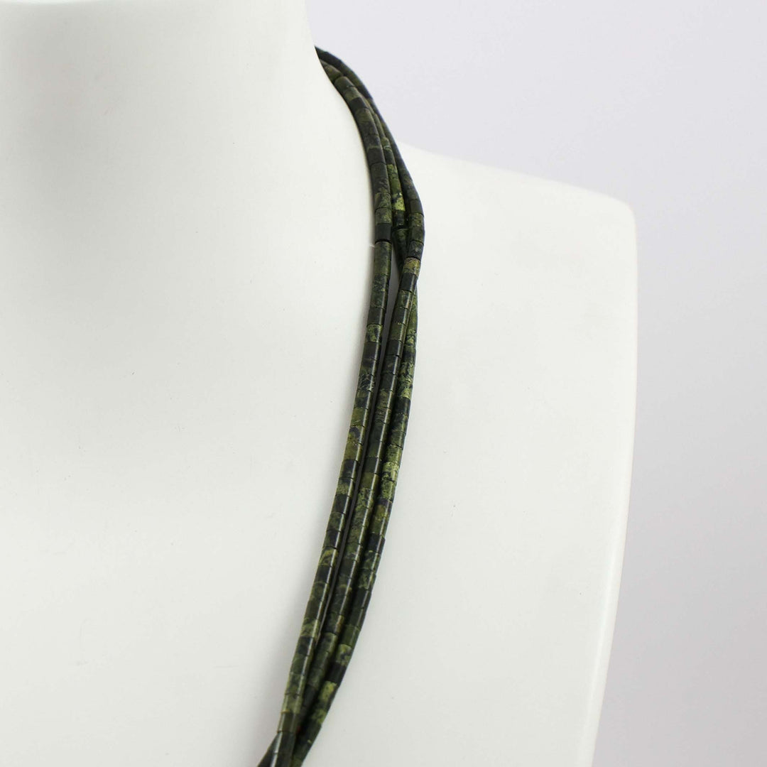 Serpentine Heishi Bead Necklace
