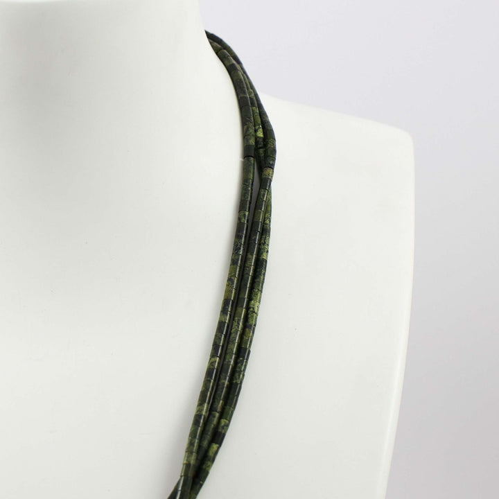Serpentine Heishi Bead Necklace