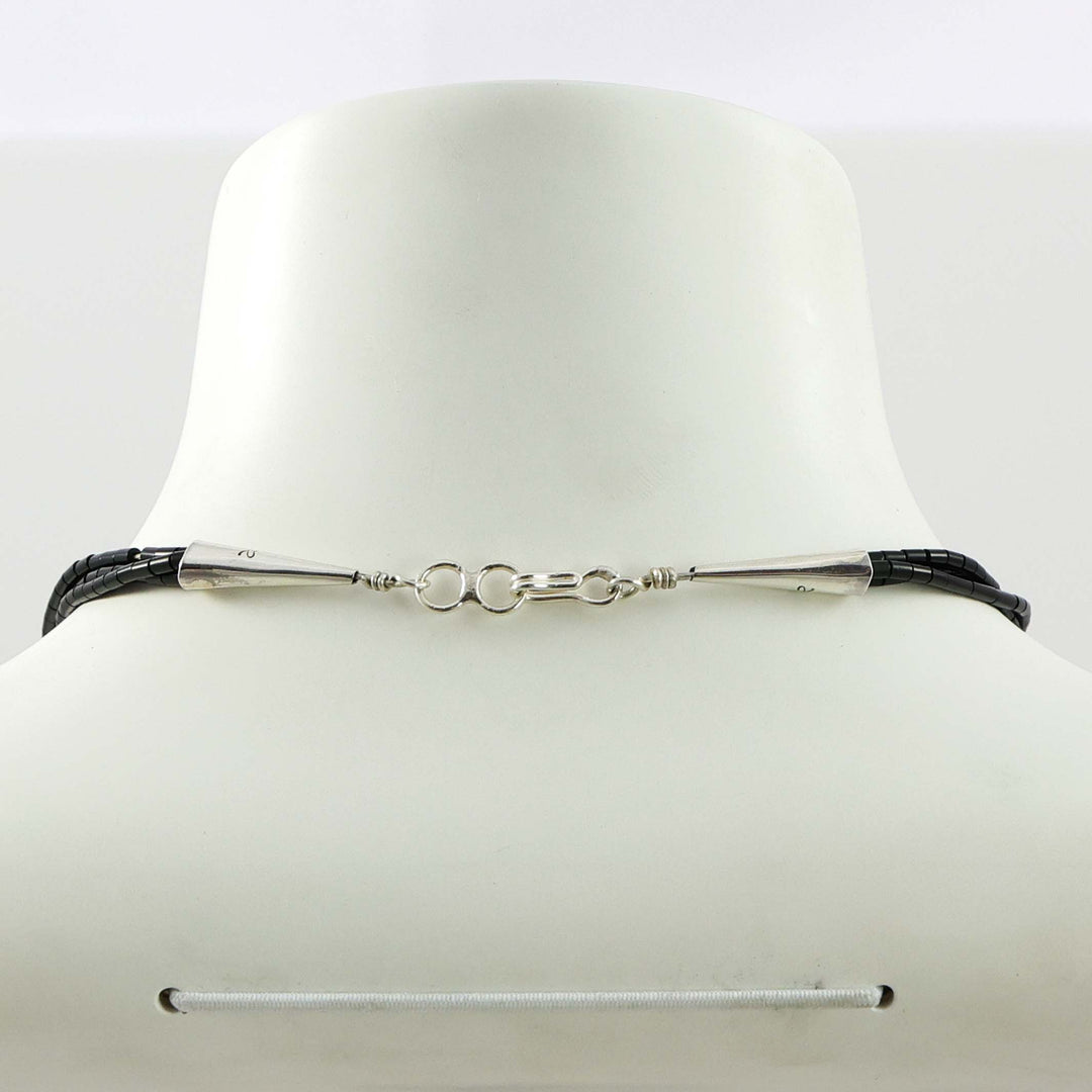 Jet Heishi Bead Necklace