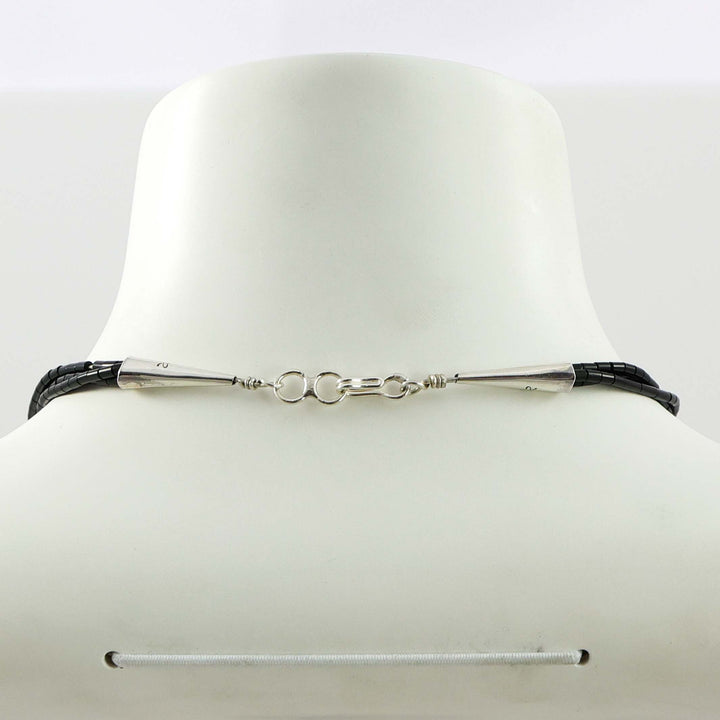 Jet Heishi Bead Necklace