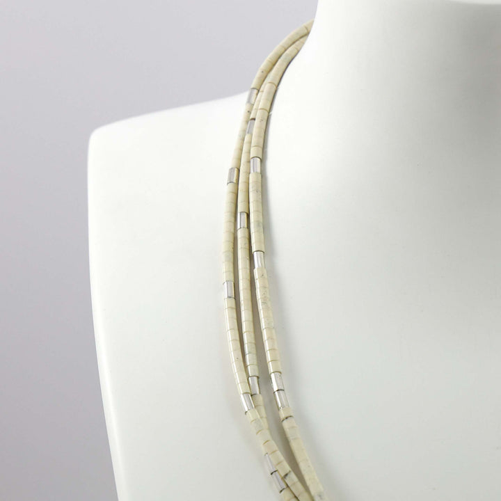 Marble Heishi Bead Necklace