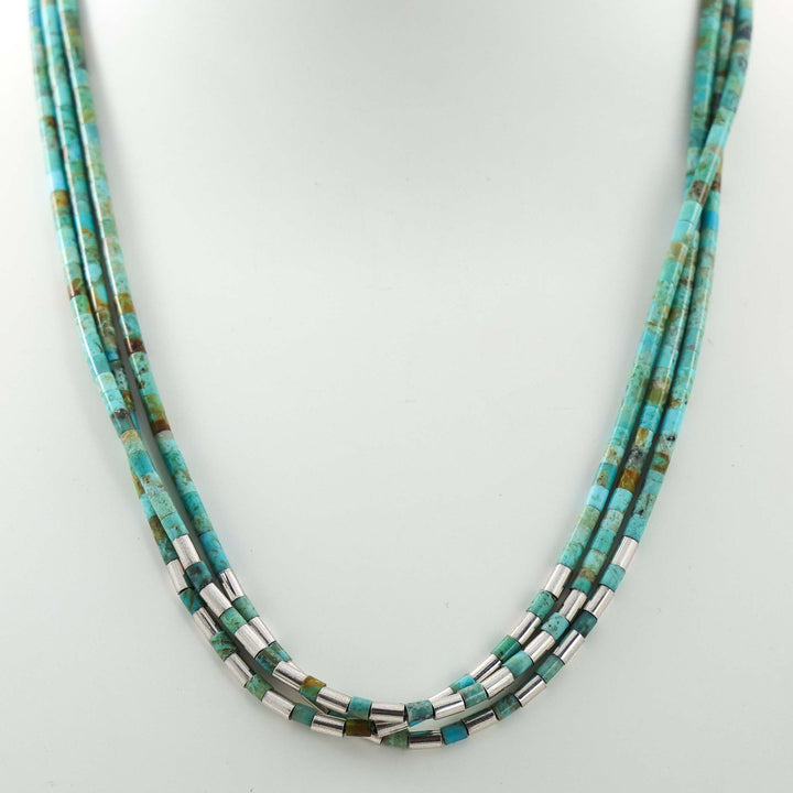 Turquoise Heishi Bead Necklace