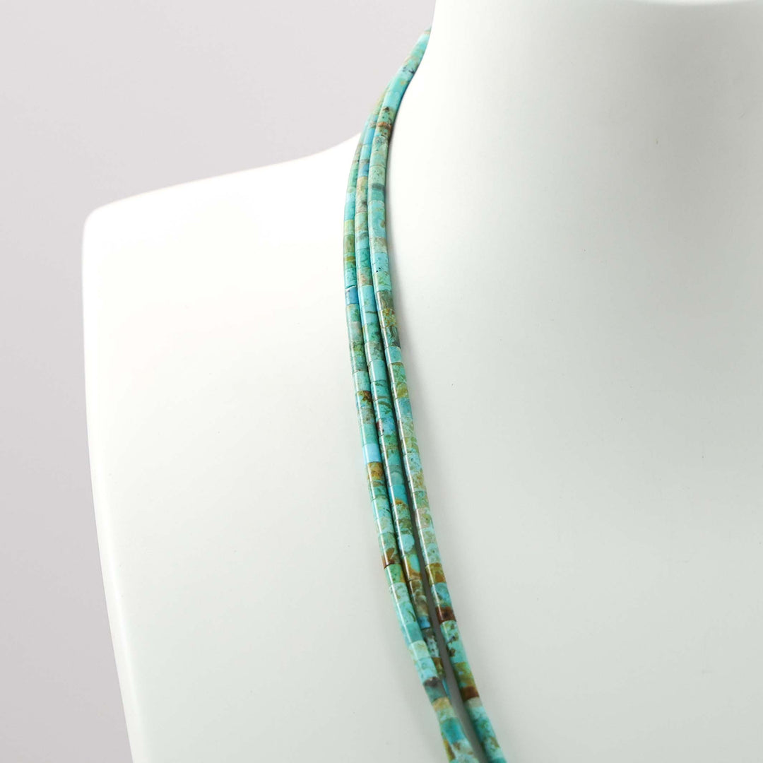 Turquoise Heishi Bead Necklace