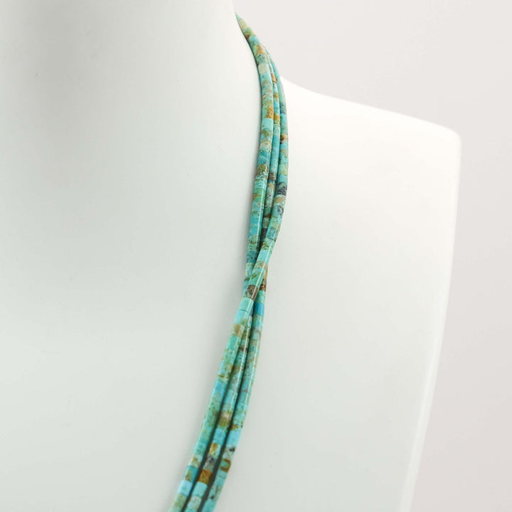 Turquoise Heishi Bead Necklace