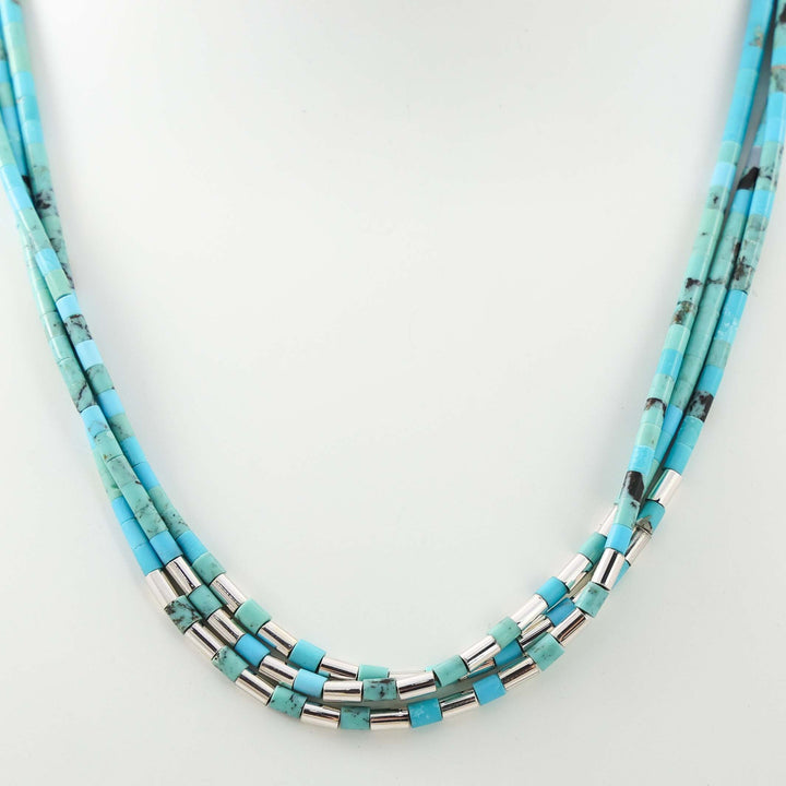 Turquoise Heishi Bead Necklace
