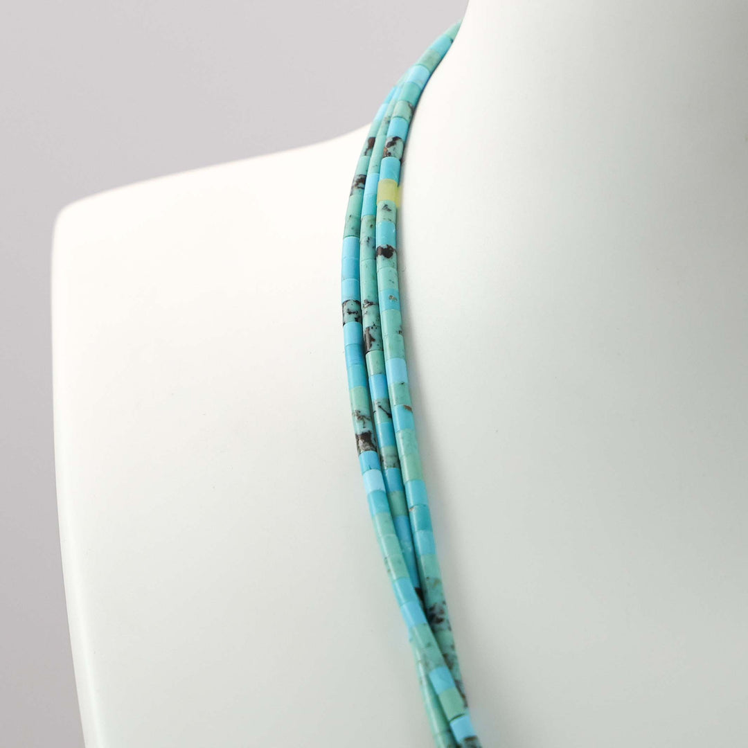 Turquoise Heishi Bead Necklace