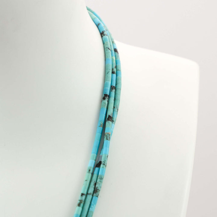 Turquoise Heishi Bead Necklace