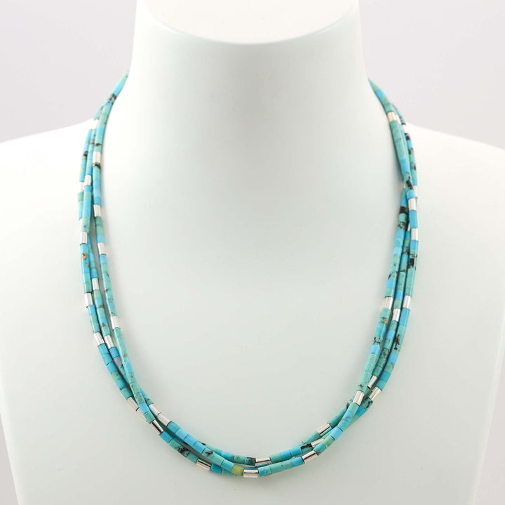 Turquoise Heishi Bead Necklace