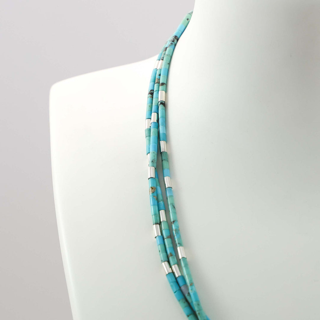 Turquoise Heishi Bead Necklace