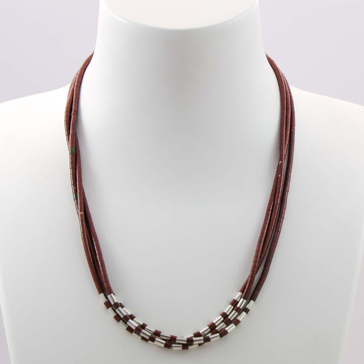Pipestone Heishi Bead Necklace