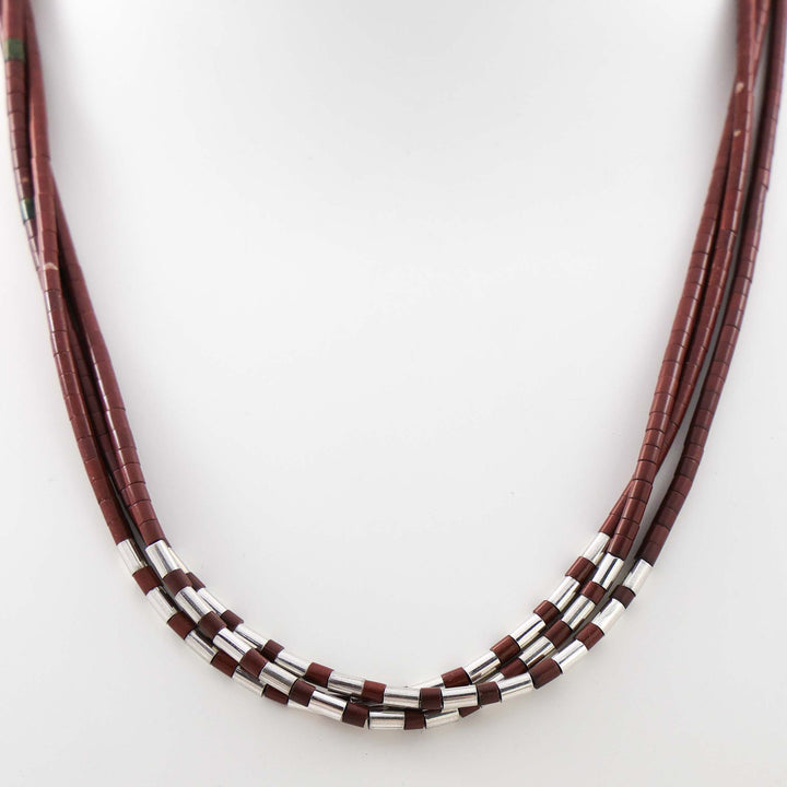 Pipestone Heishi Bead Necklace