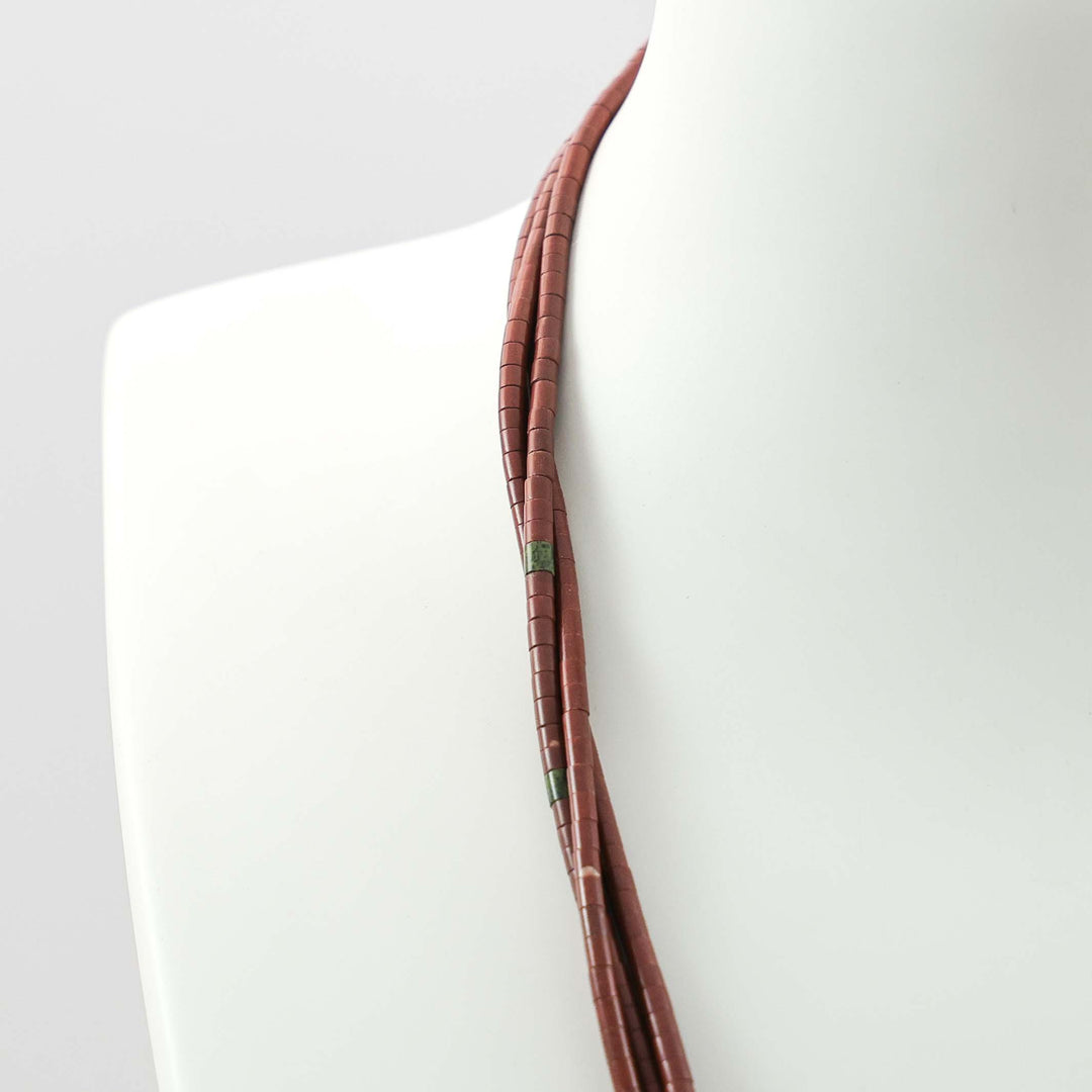 Pipestone Heishi Bead Necklace