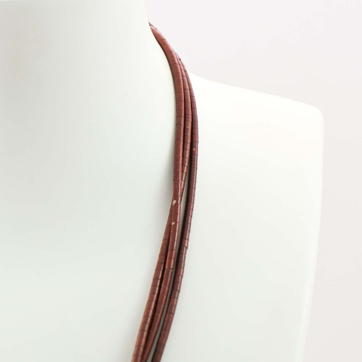 Pipestone Heishi Bead Necklace