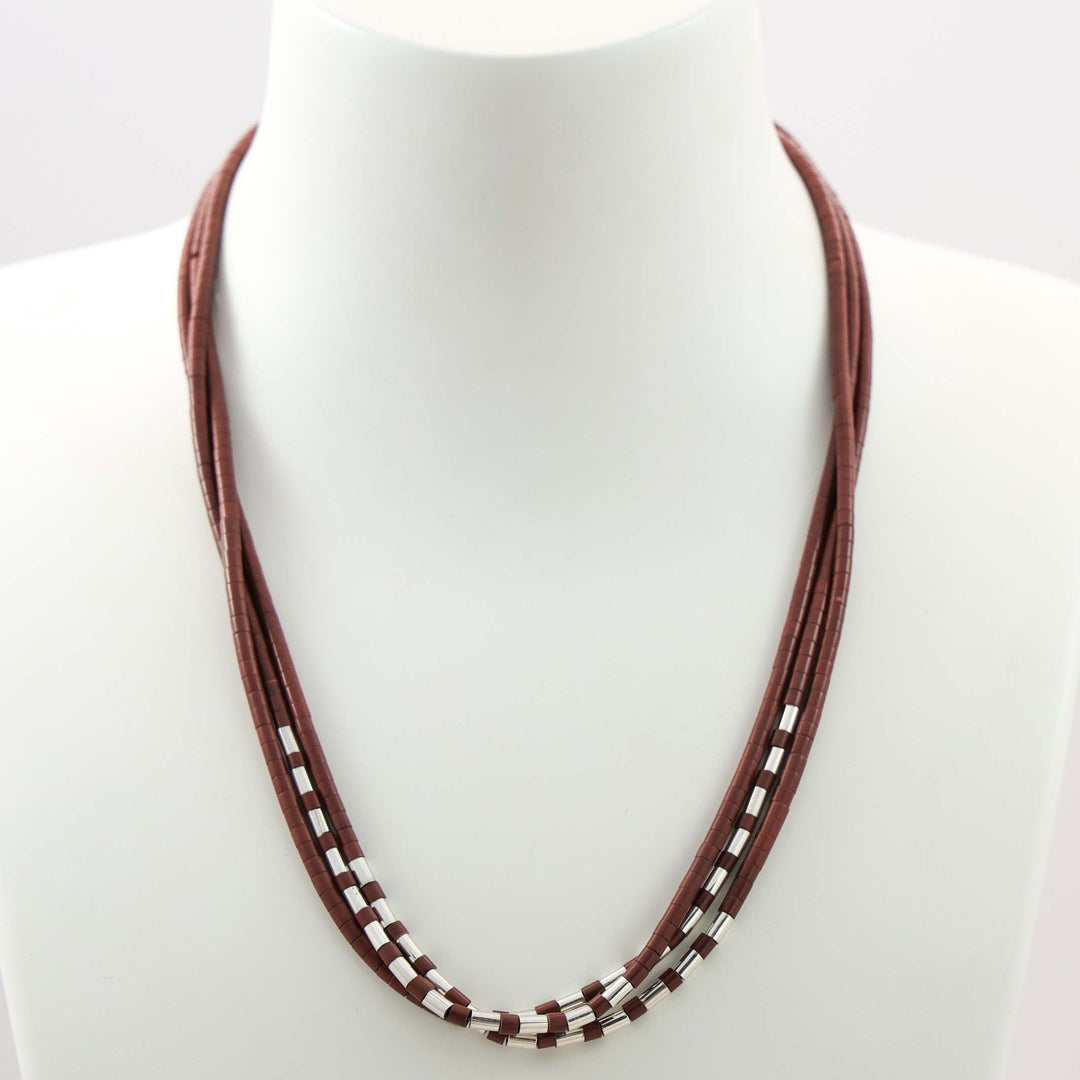 Pipestone Heishi Bead Necklace
