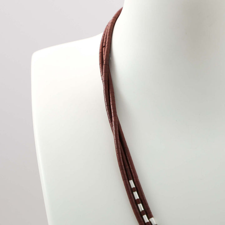 Pipestone Heishi Bead Necklace