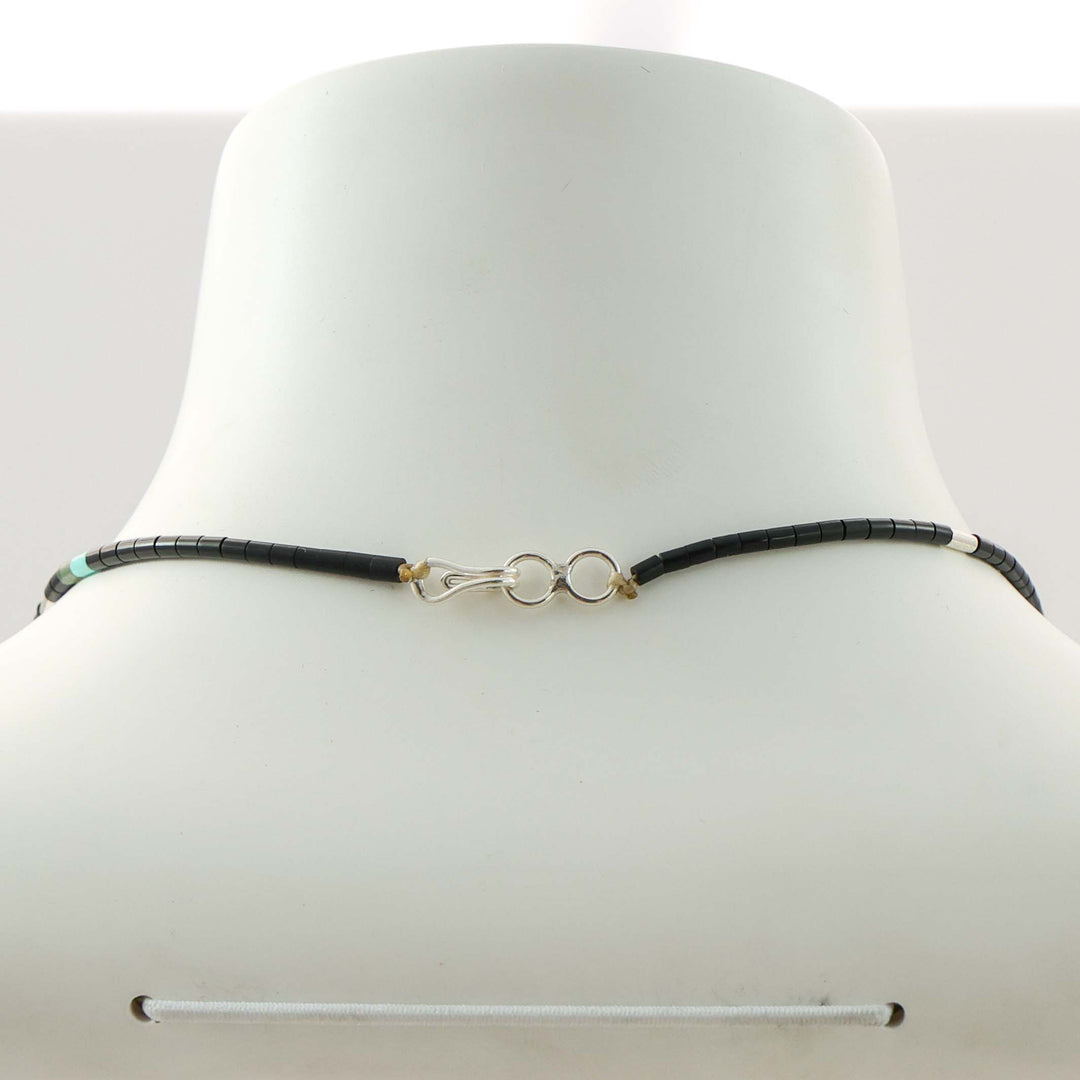 Jet Heishi Bead Necklace