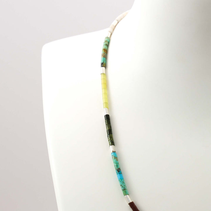 Multi-Stone Heishi Bead Necklace