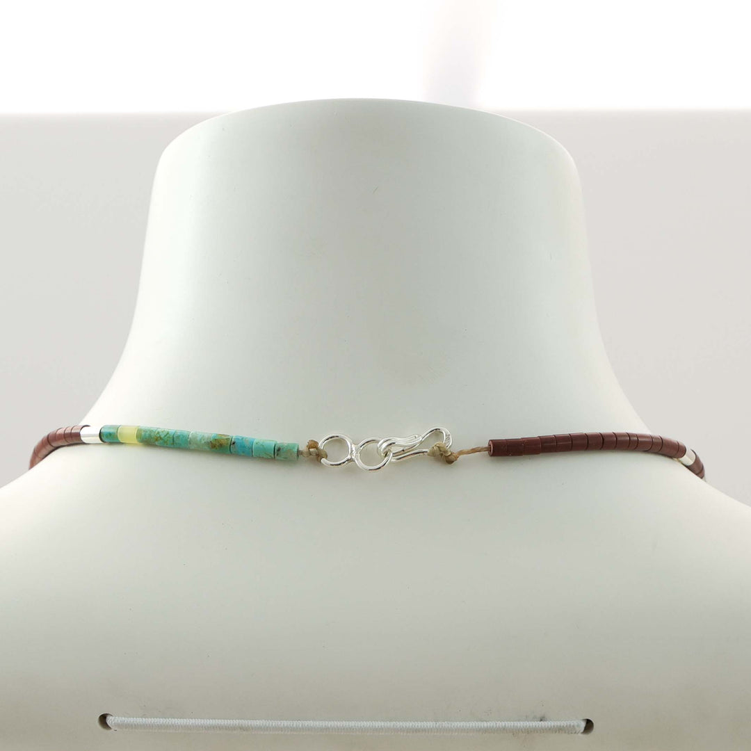 Multi-Stone Heishi Bead Necklace