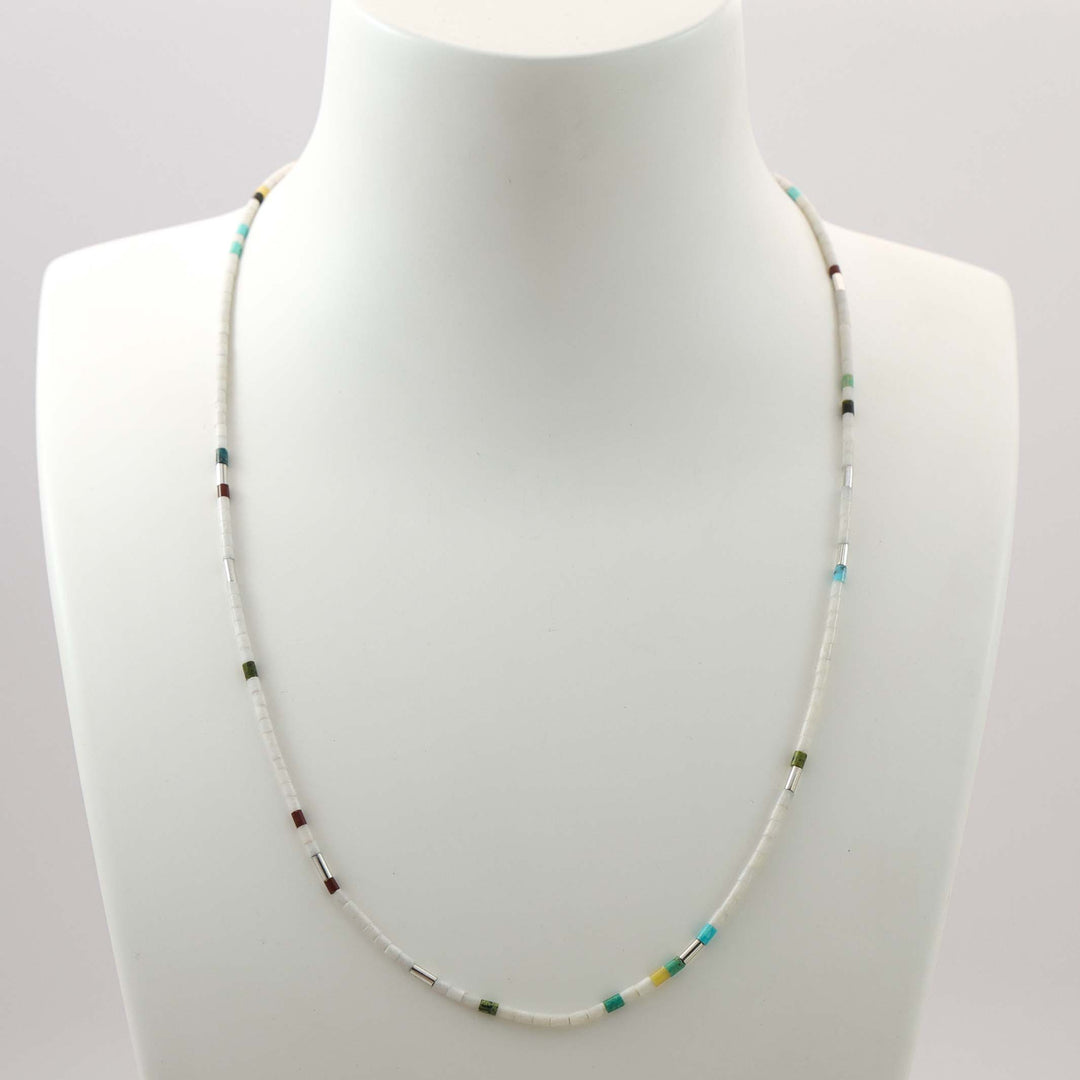 Multi-Stone Heishi Bead Necklace