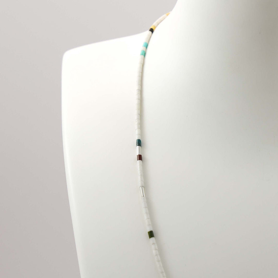 Multi-Stone Heishi Bead Necklace