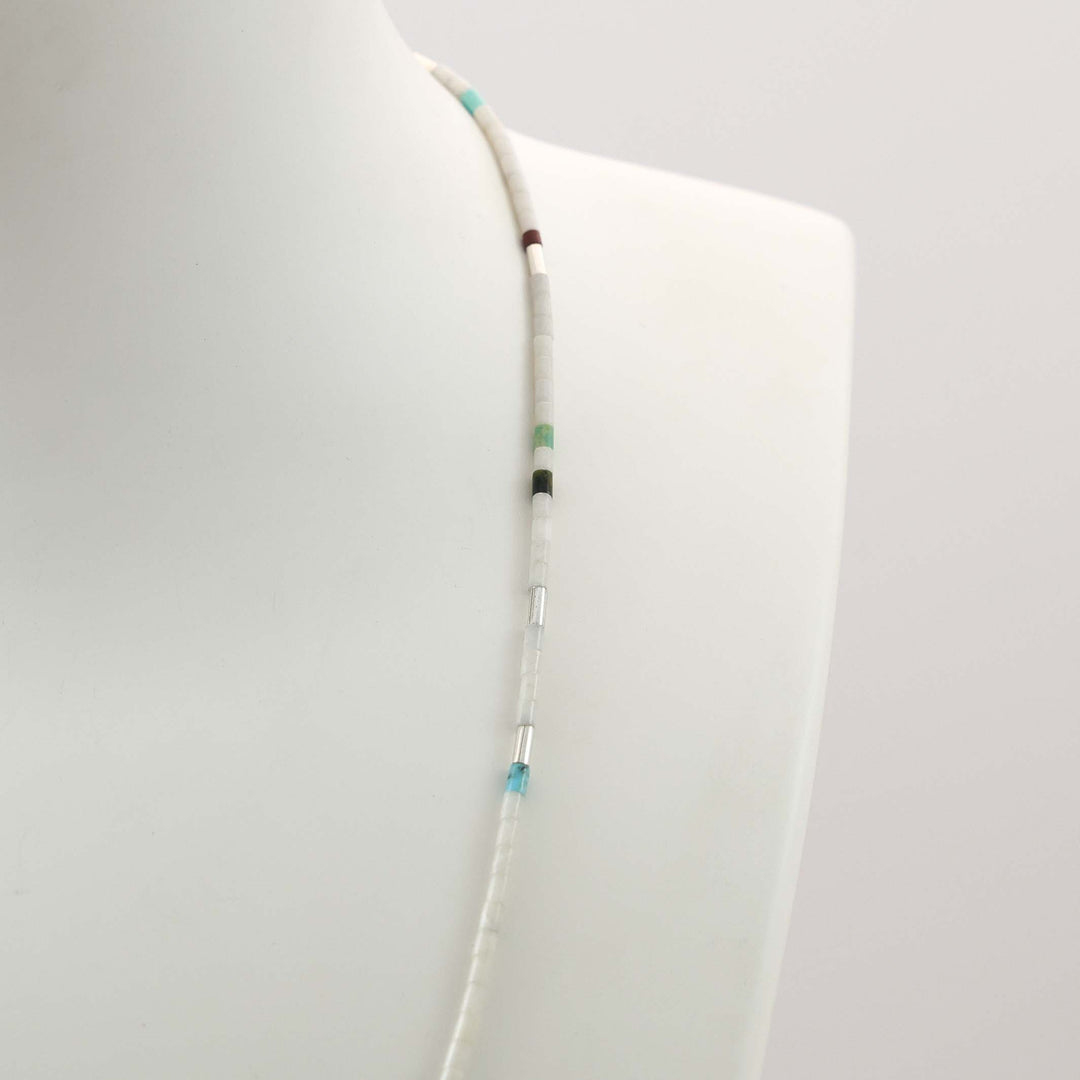 Multi-Stone Heishi Bead Necklace