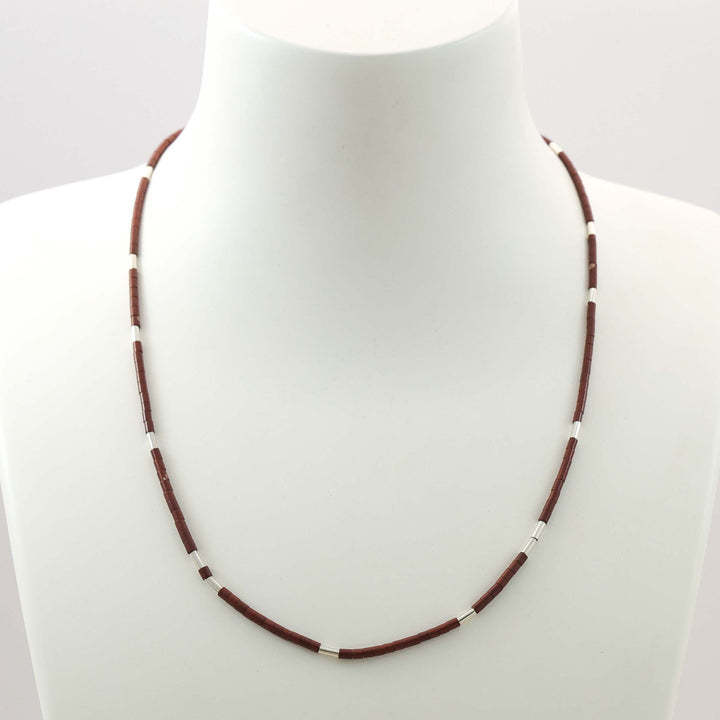 Pipestone Heishi Bead Necklace