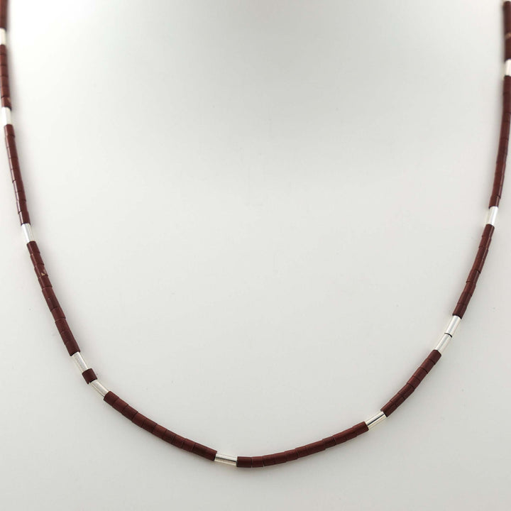 Pipestone Heishi Bead Necklace