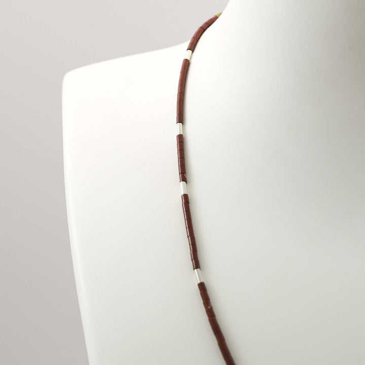 Pipestone Heishi Bead Necklace