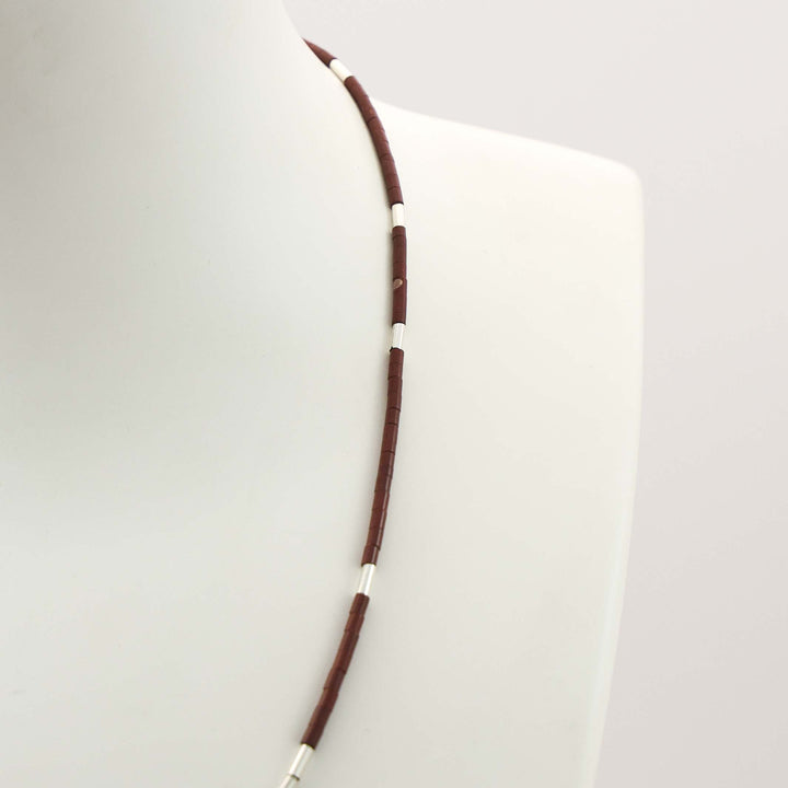 Pipestone Heishi Bead Necklace