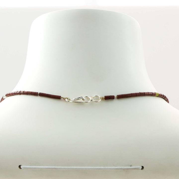 Pipestone Heishi Bead Necklace