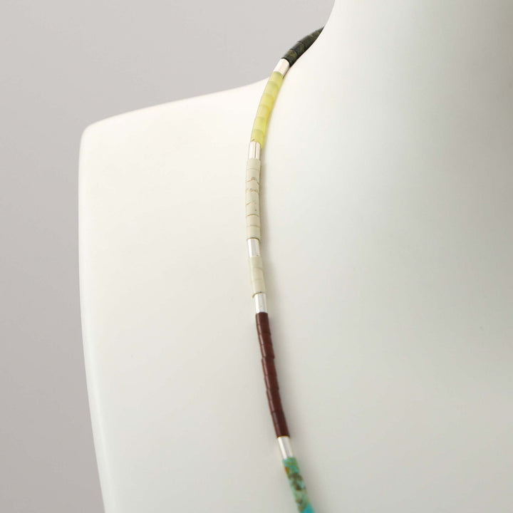 Multi-Stone Heishi Necklace