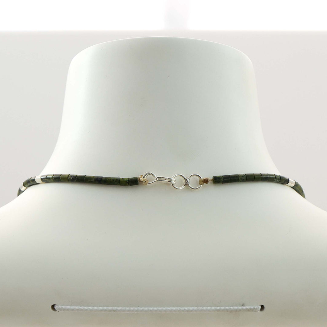 Serpentine Heishi Bead Necklace