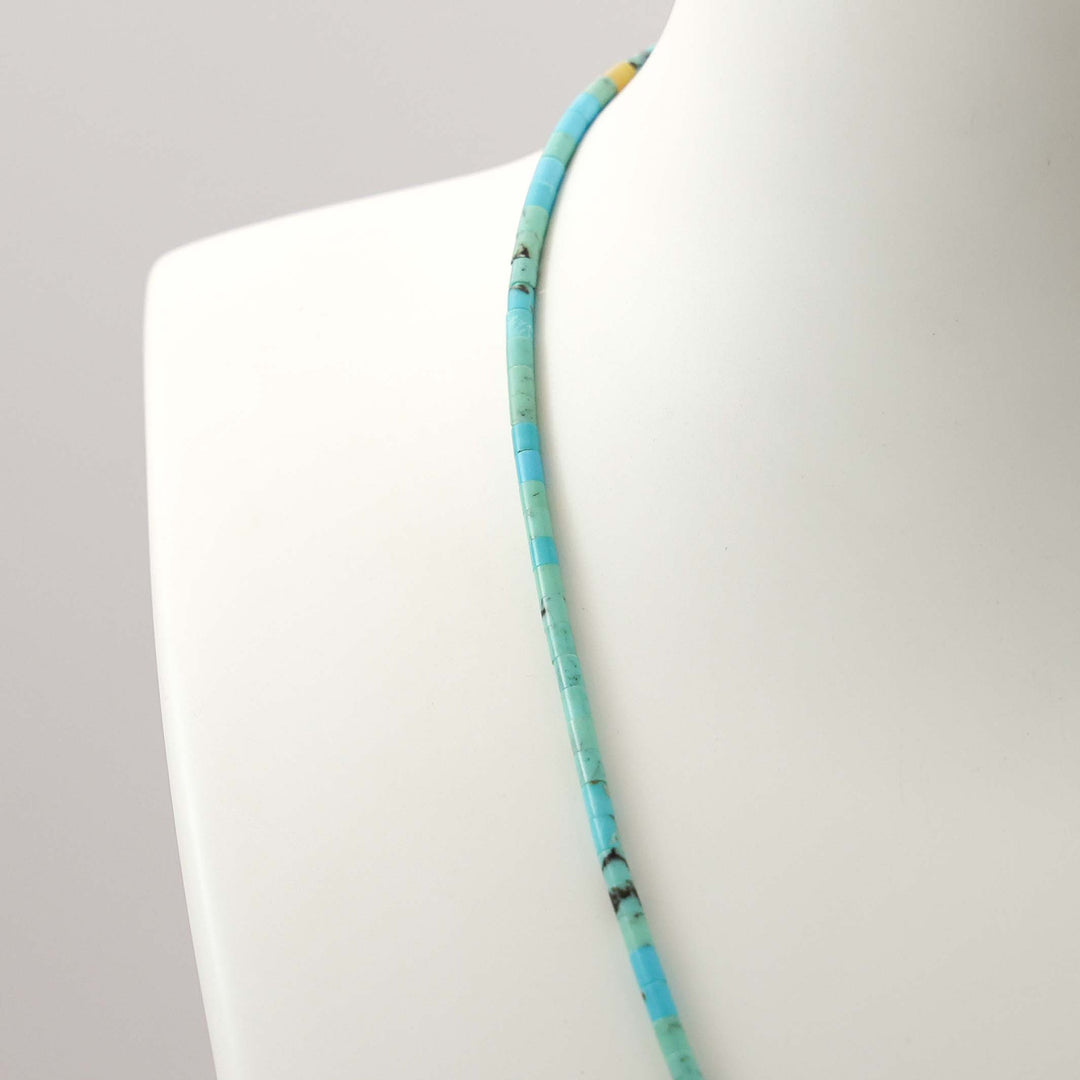 Turquoise Heishi Bead Necklace