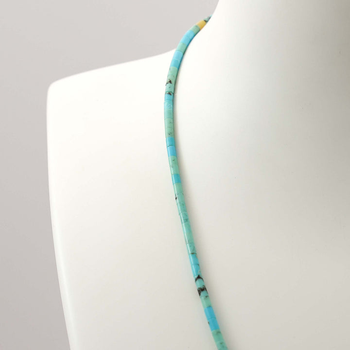 Turquoise Heishi Bead Necklace
