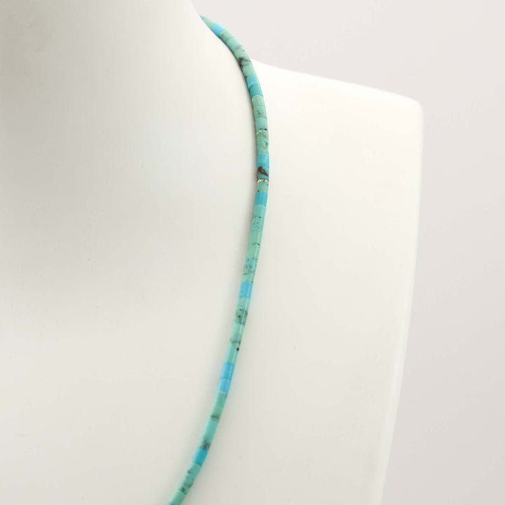 Turquoise Heishi Bead Necklace