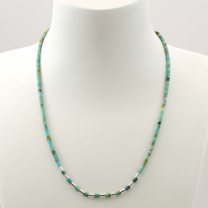 Turquoise Heishi Bead Necklace