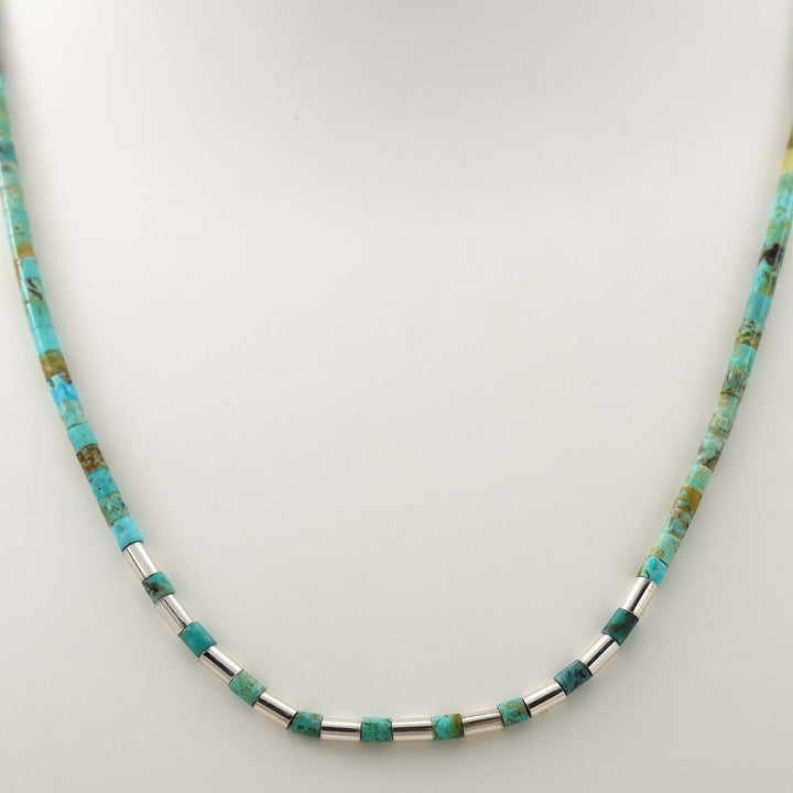 Turquoise Heishi Bead Necklace
