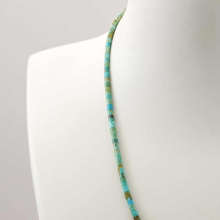 Turquoise Heishi Bead Necklace