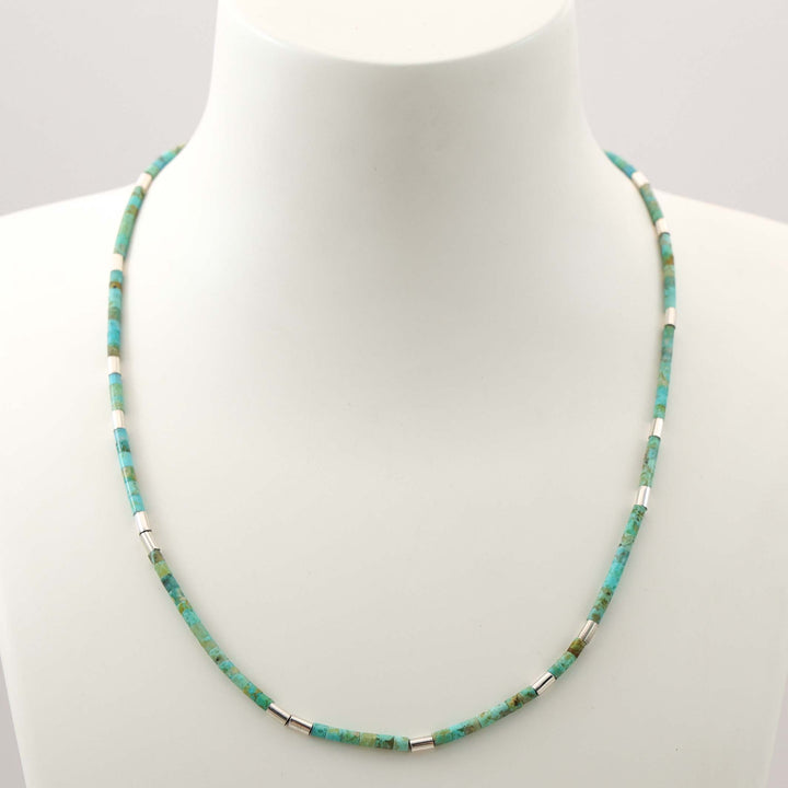 Turquoise Heishi Bead Necklace