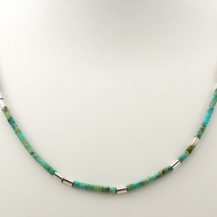 Turquoise Heishi Bead Necklace