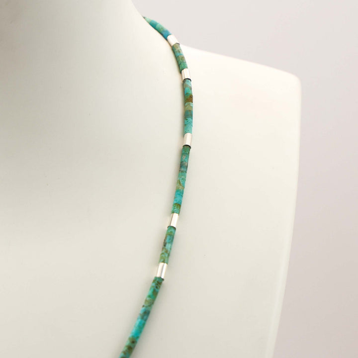 Turquoise Heishi Bead Necklace