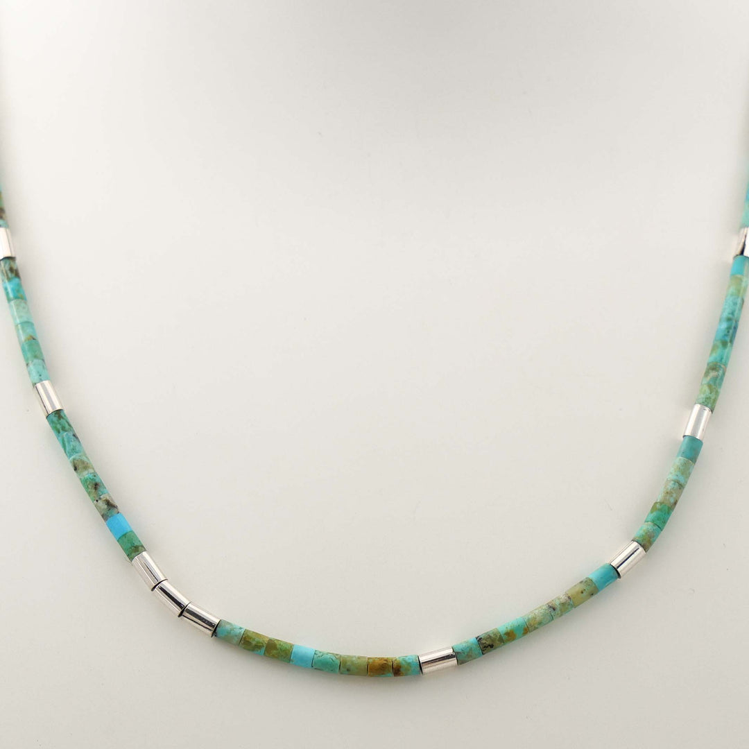 Turquoise Heishi Bead Necklace