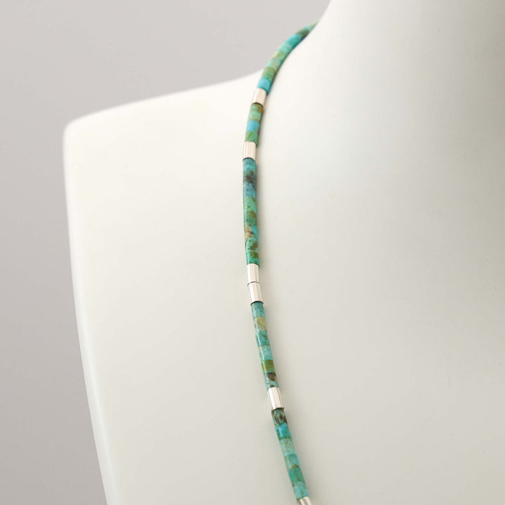 Turquoise Heishi Bead Necklace
