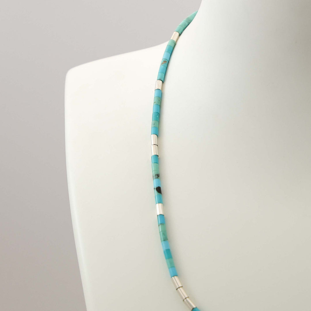 Turquoise Heishi Bead Necklace