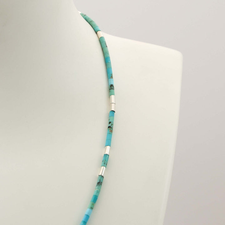 Turquoise Heishi Bead Necklace